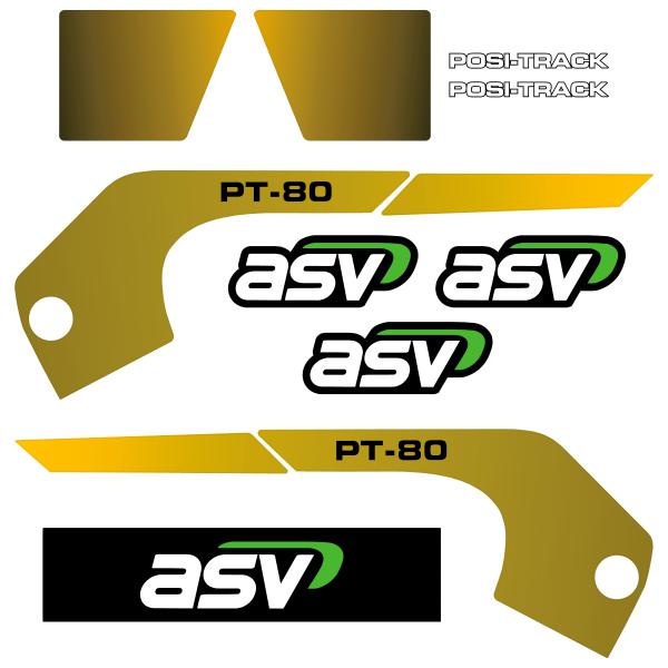 ASV PT80 Decal Kit