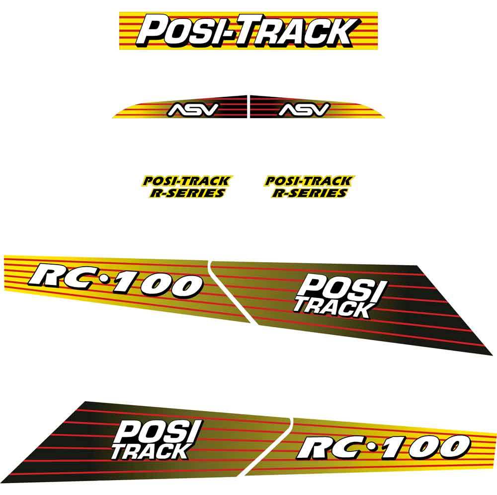 ASV RC100 Decal Kit ASV RC100 Decal Kit
