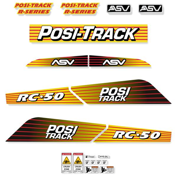 ASV RC50 Decal Kit
