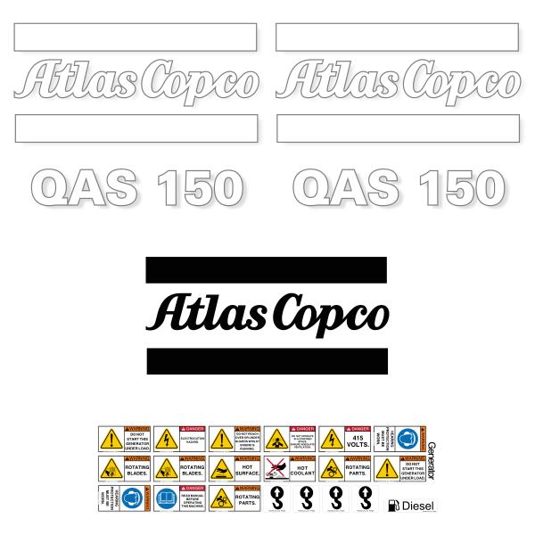 Atlas Copco QAS150 Decal Kit