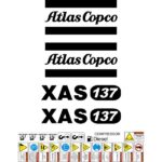 Atlas Copco XAS137 Decal Kit