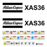 Atlas Copco XAS36 Decal Kit