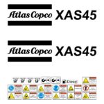 Atlas Copco XAS45 Decal Kit