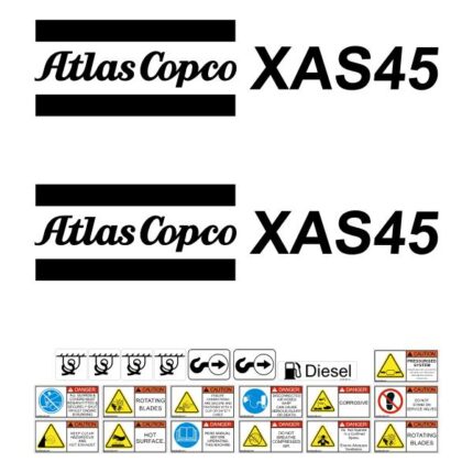 Atlas Copco XAS45 Decal Kit
