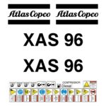Atlas Copco XAS96 Decal Kit
