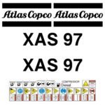 Atlas Copco XAS97 Decal Kit