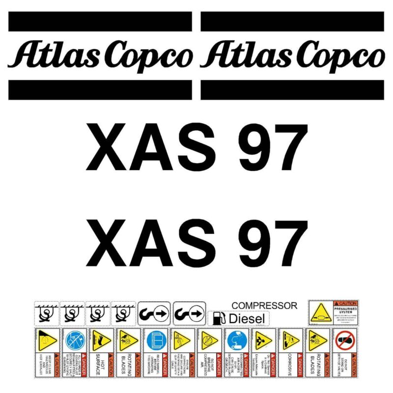 Atlas Copco XAS97 Decal Kit