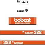 Bobcat 322 X Style Decal Kit