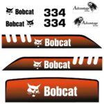 Bobcat 334 Decal Kit - Mini Excavator- Old Model Advantage