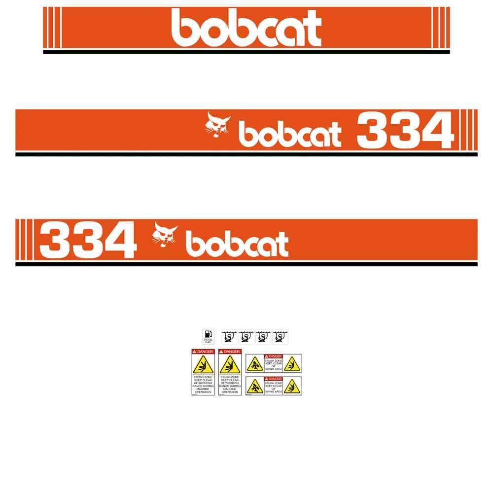 Bobcat 334 X Decal Kit Bobcat 334 X Decal Kit