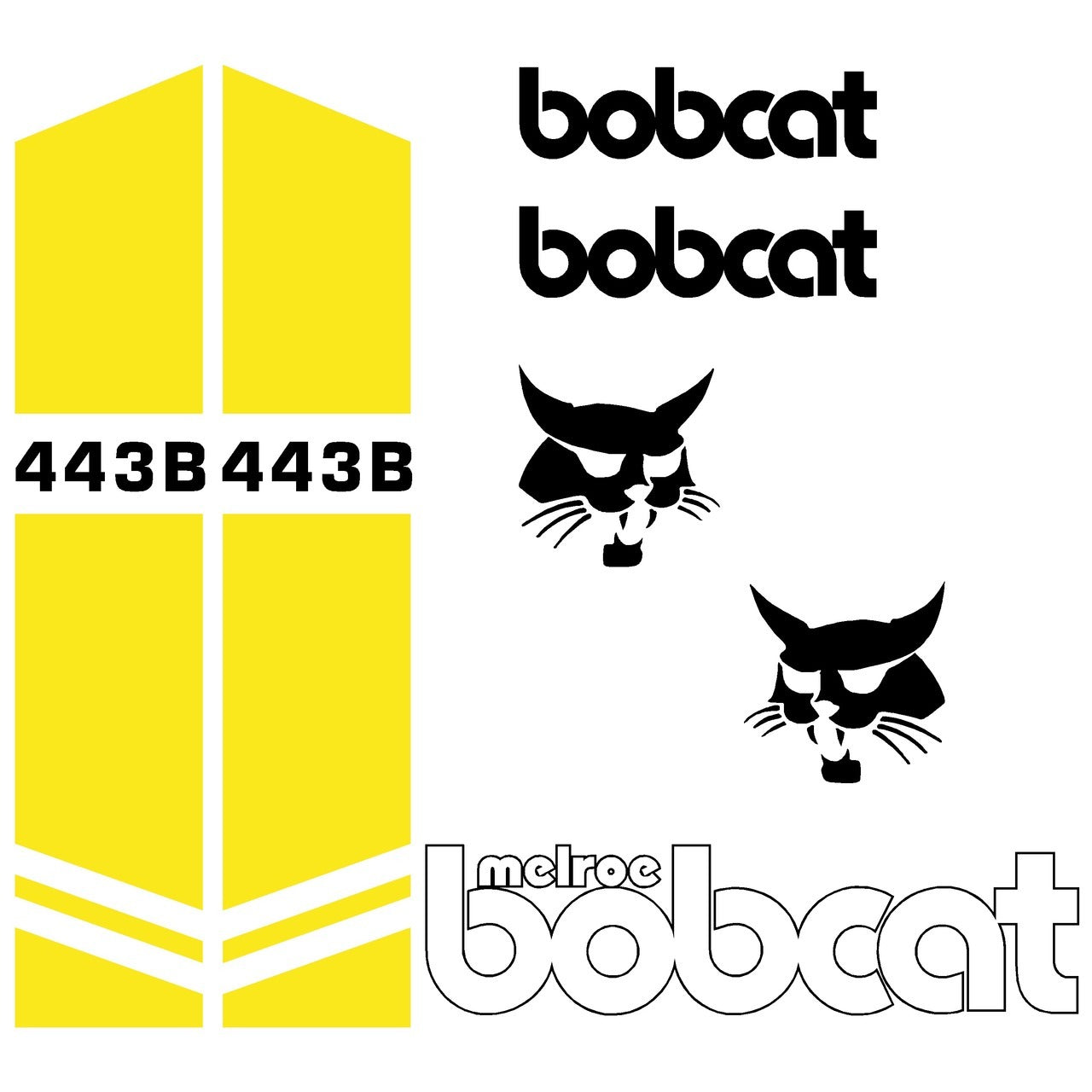 Bobcat 443B Decal Kit Bobcat 443B Decal Kit