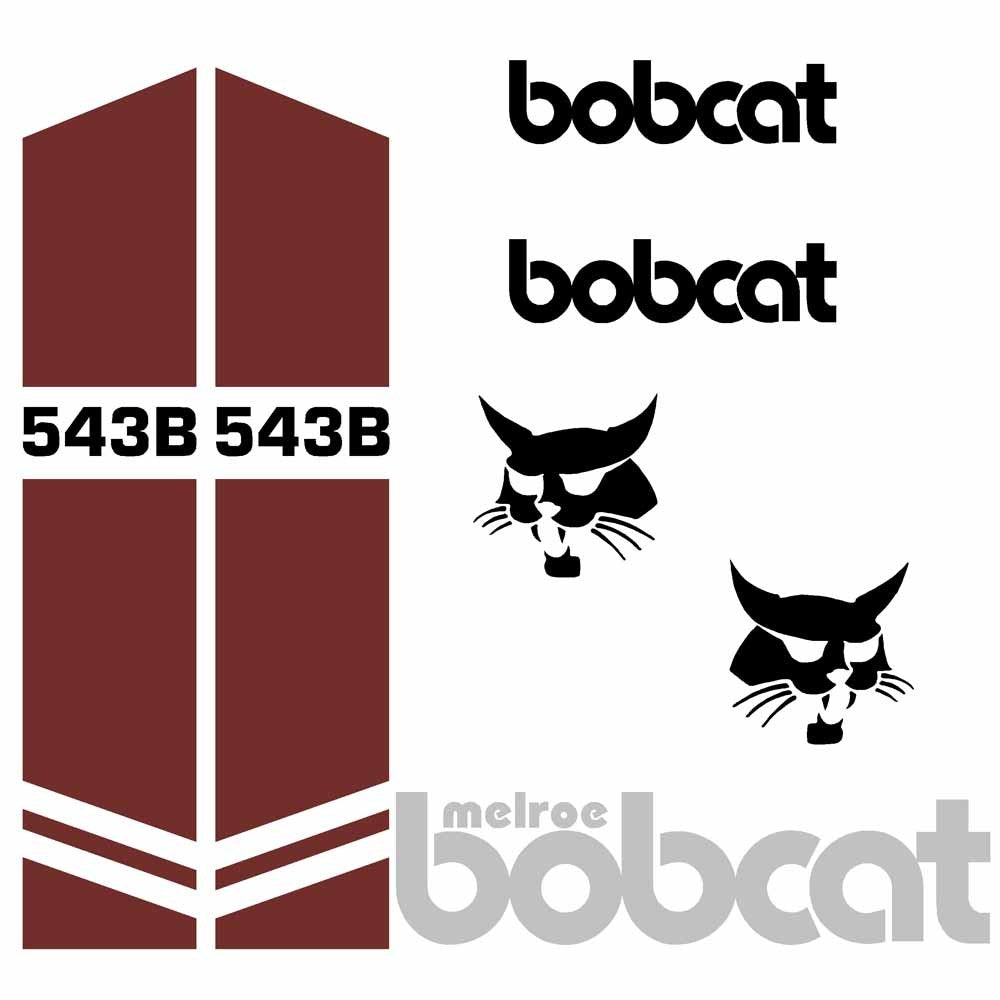 Bobcat 543B Decal Kit Bobcat 543B Decal Kit