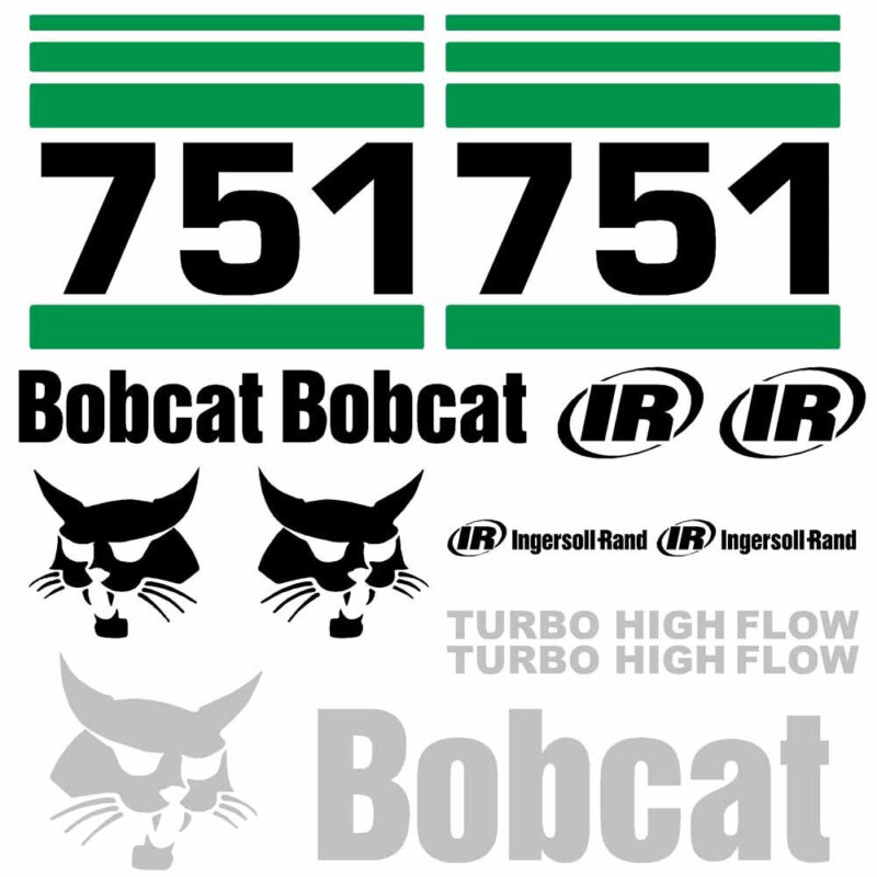 Bobcat 751Decal Kit - Skid Steer (3)