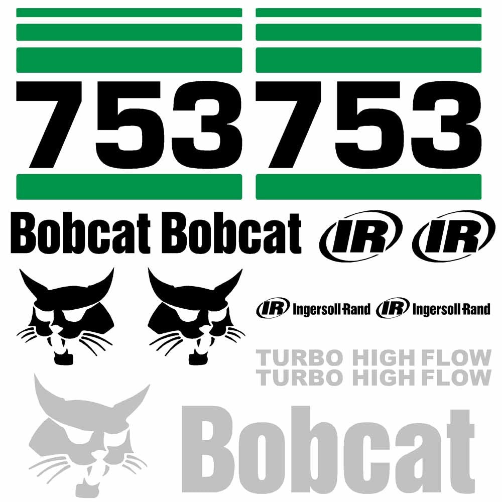Bobcat 753 Decal Kit - Skid Steer 3 Bobcat 753 Decal Kit - Skid Steer 3