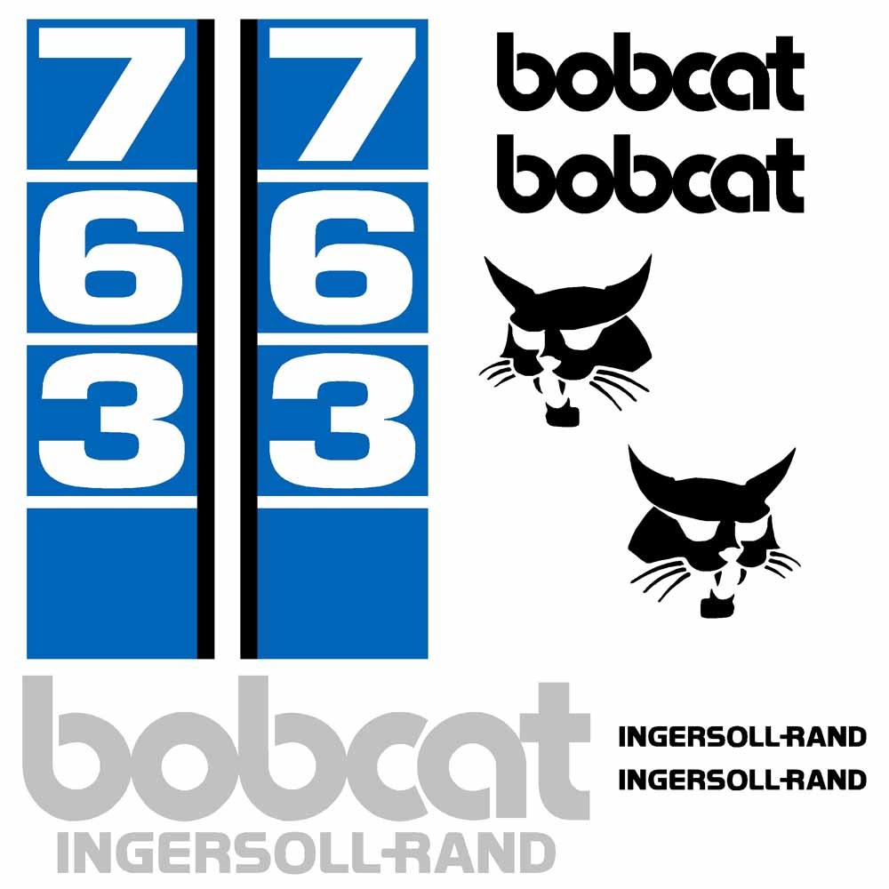 Bobcat 763 Decal Kit - Skid Steer (1) Bobcat 763 Decal Kit - Skid Steer (1)