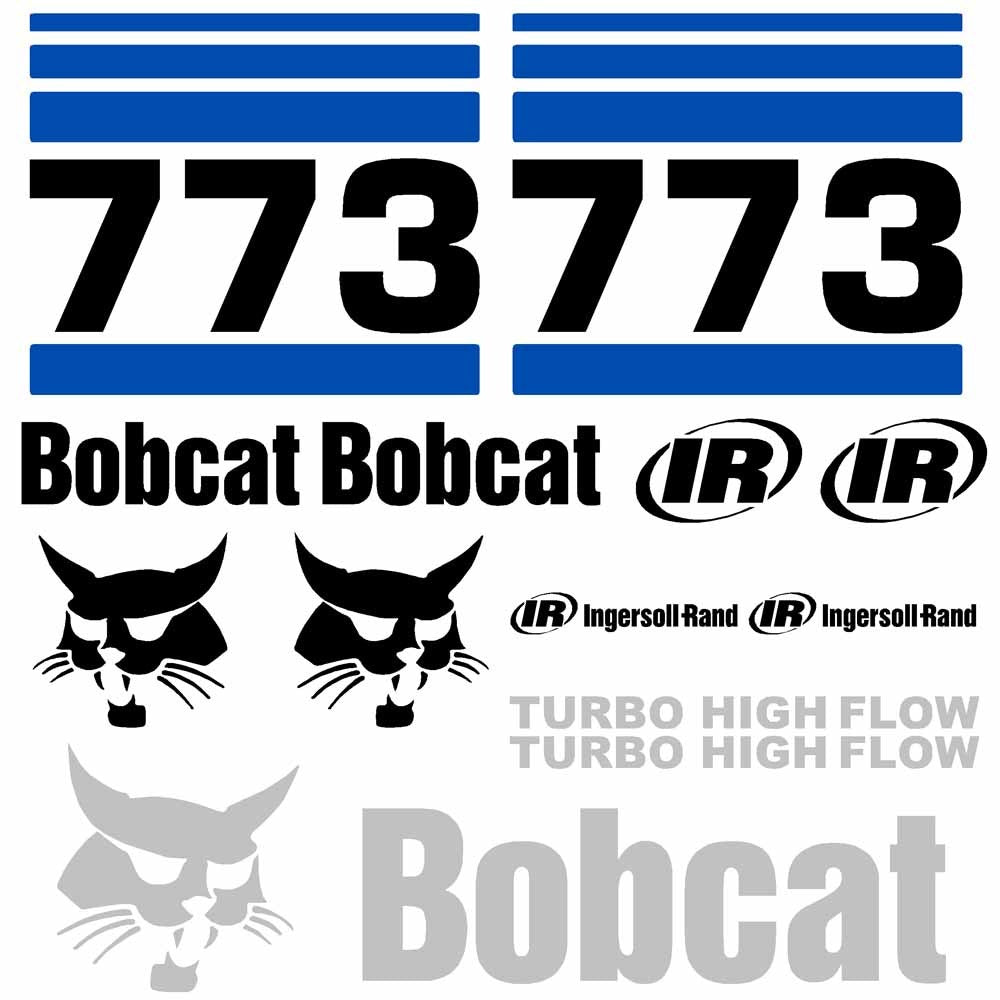 Bobcat 773 Decal Kit - Skid Steer 3 Bobcat 773 Decal Kit - Skid Steer 3