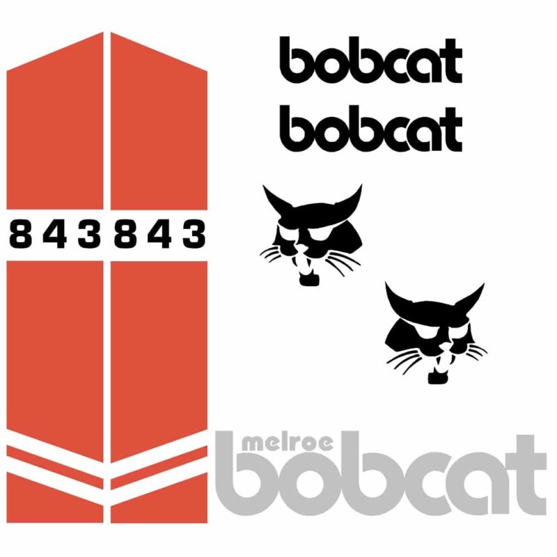 Bobcat 843 Decal Kit - Skid Steer Melroe