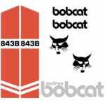 Bobcat 843B Decal Kit - Skid Steer Melroe
