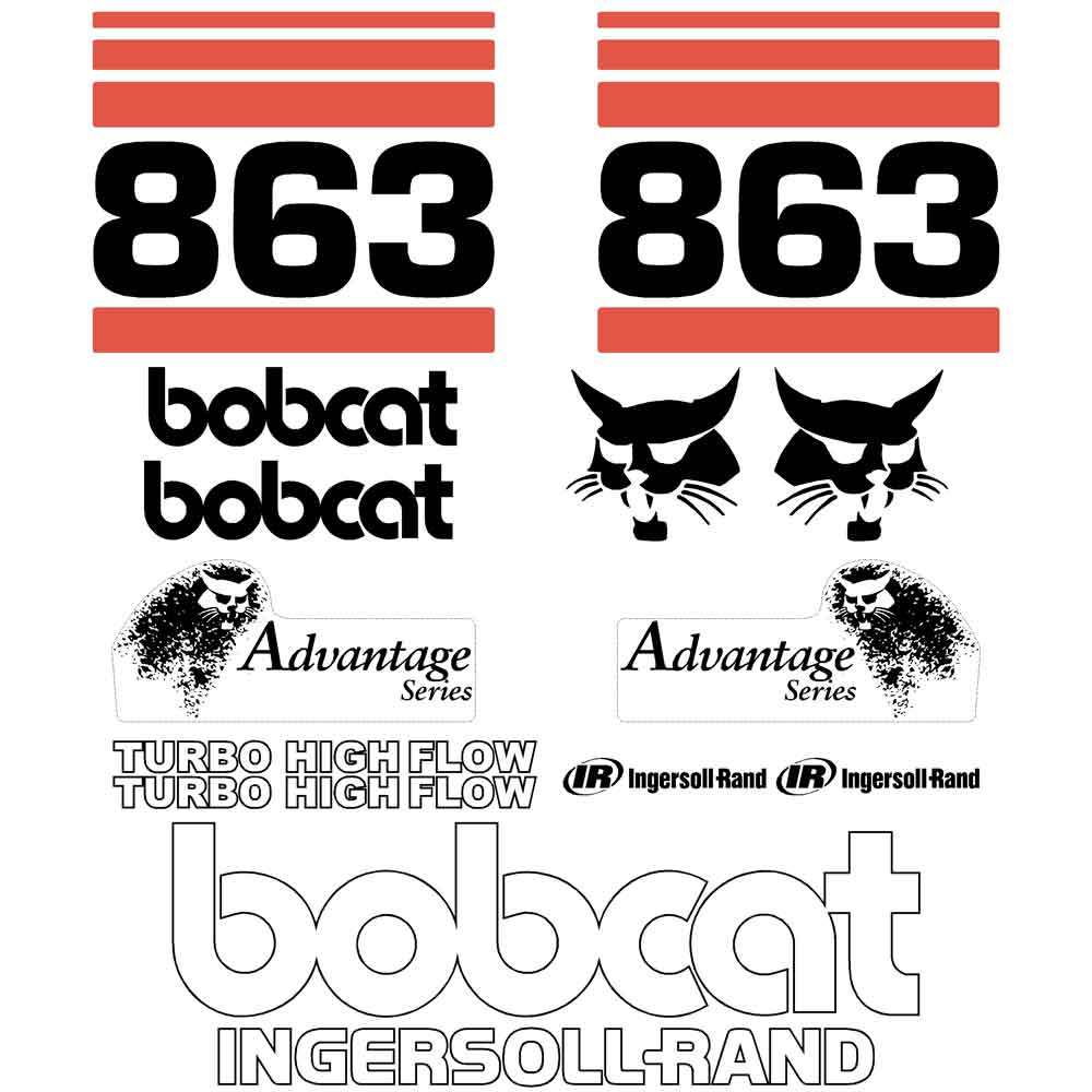 Bobcat 863 Advantage Decal Kit Bobcat 863 Advantage Decal Kit
