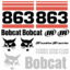 Bobcat 863 Decal Kit