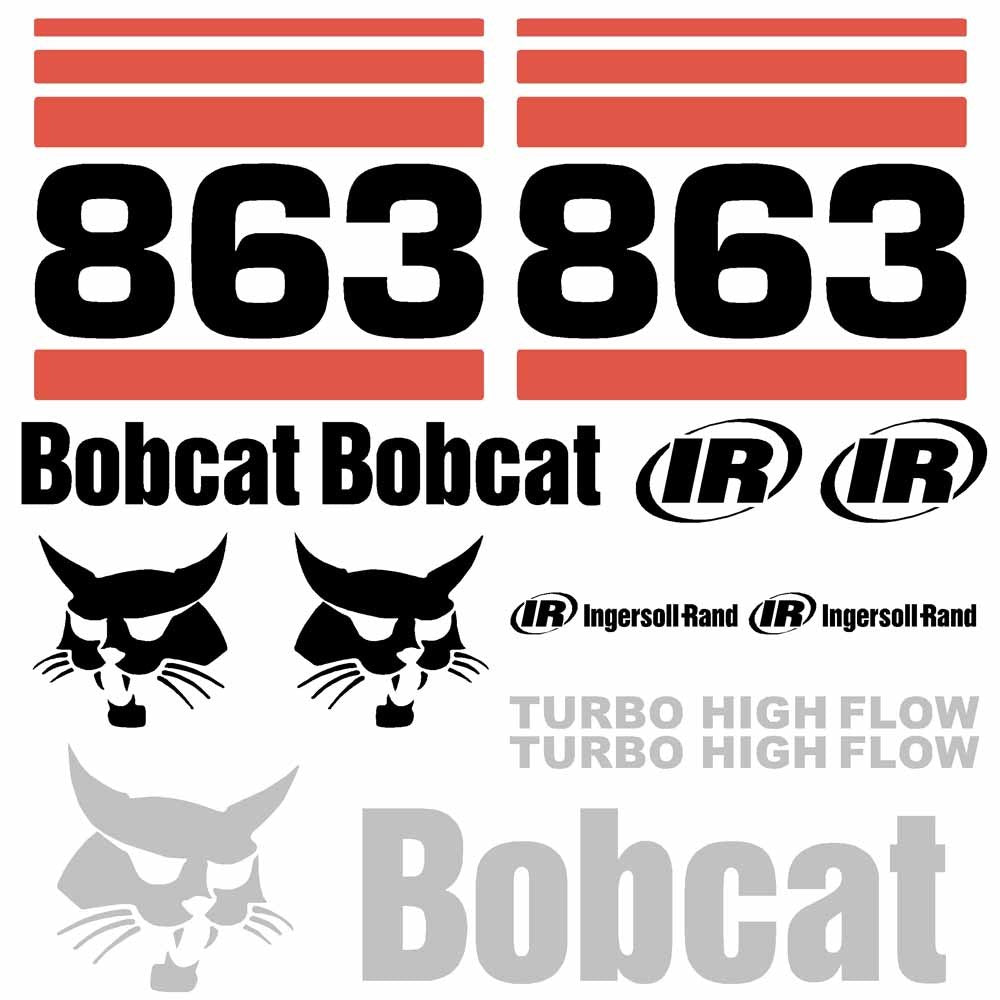 Bobcat 863 Decal Kit Bobcat 863 Decal Kit