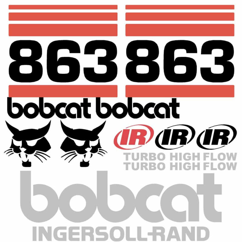 Bobcat 863 IR Decal Kit