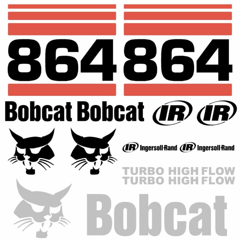 Bobcat 864G Decal Kit