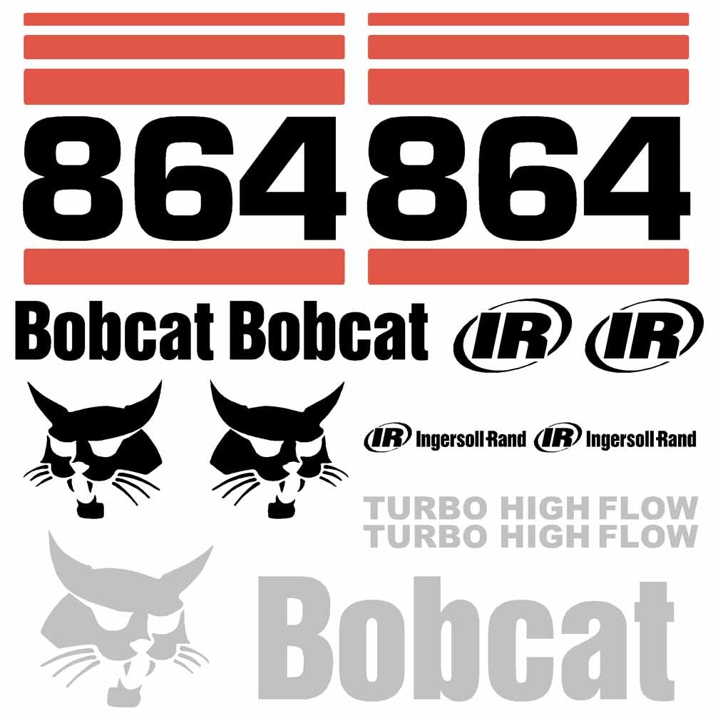 Bobcat 864G Decal Kit Bobcat 864G Decal Kit