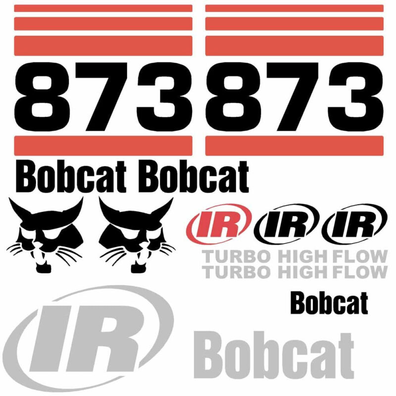 Bobcat 873 Decal Kit - Skid Steer 2