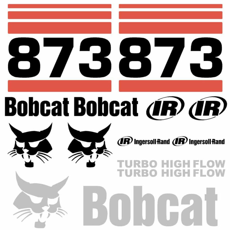 Bobcat 873 Decal Kit - Skid Steer 3