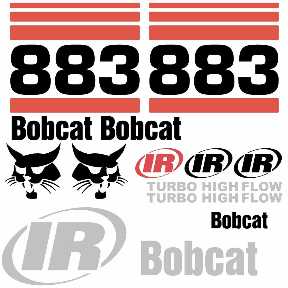 Bobcat 883 Decal Kit - Skid Steer 2 Bobcat 883 Decal Kit - Skid Steer 2