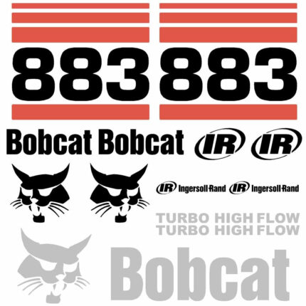 Bobcat 883 Decal Kit - Skid Steer 3