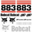 Bobcat 883 Decal Kit - Skid Steer 3