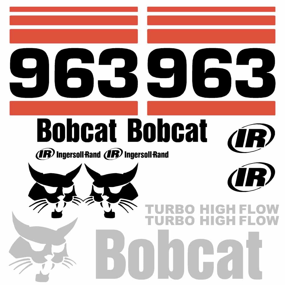 Bobcat 963 Decal Kit Bobcat 963 Decal Kit