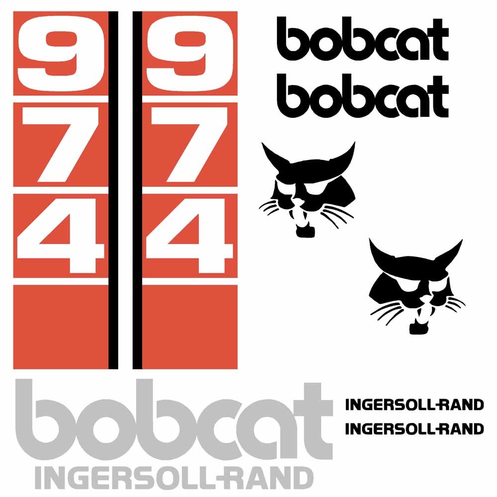 Bobcat 974 Decal Kit - Skid Steer IR Bobcat 974 Decal Kit - Skid Steer IR