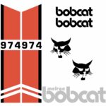 Bobcat 974 Decal Kit - Skid Steer MELROE