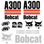 Bobcat A300 Decal Kit - Skid Steer 2 Stripe