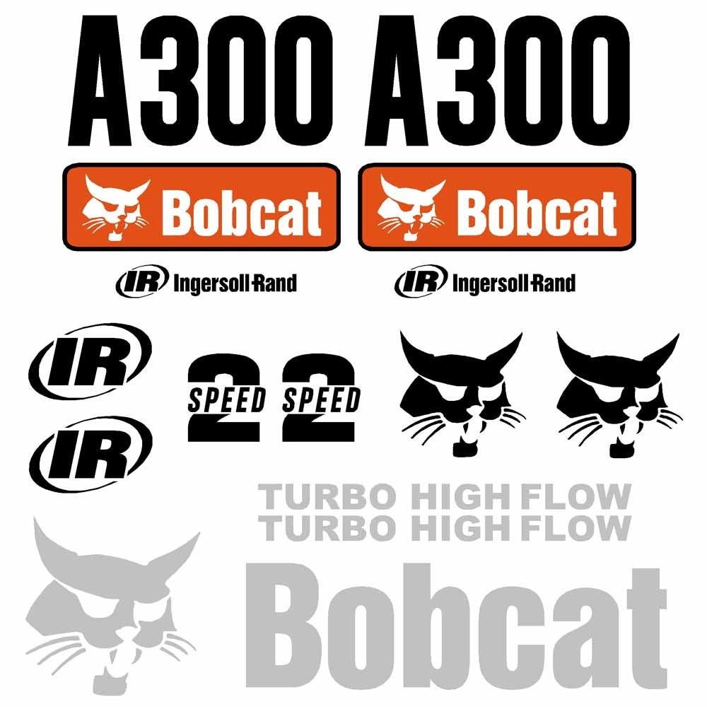 Bobcat A300 Decal Kit Bobcat A300 Decal Kit