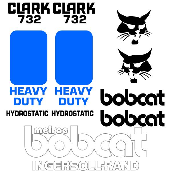 Bobcat Clark 732 Decal Kit Bobcat Clark 732 Decal Kit