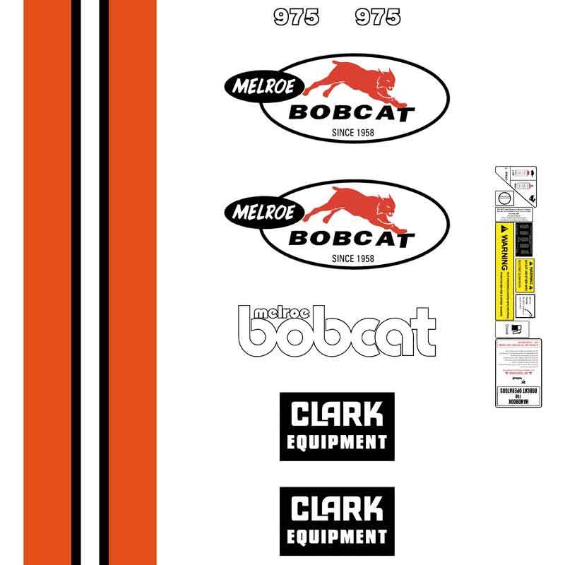 Bobcat Clark 975 Decal Kit
