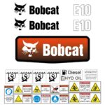 Bobcat E10 Decal Kit