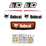 Bobcat E10 Decal Kit Later