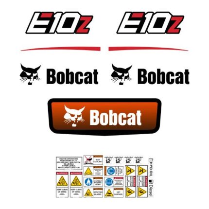 Bobcat E10Z Decal Kit