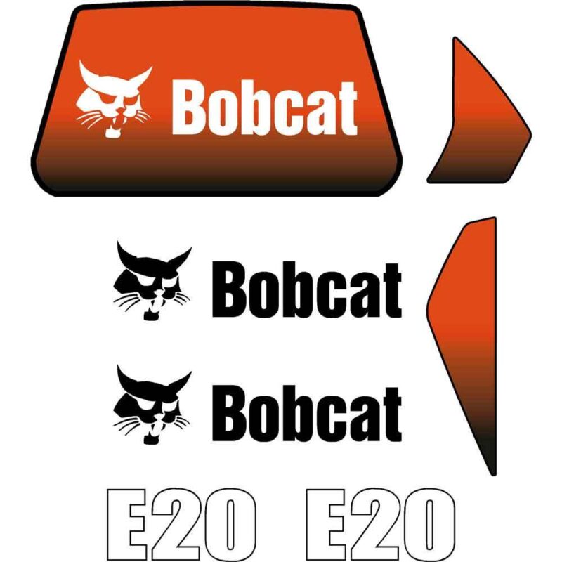 Bobcat E20 Decal Kit