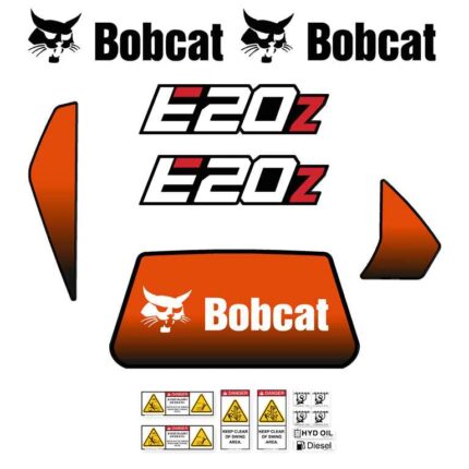 Bobcat E20Z Decal Kit