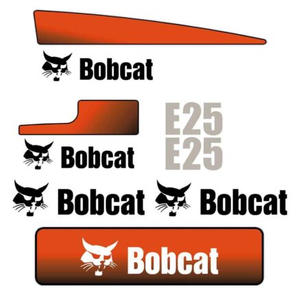 Bobcat E25 Decal Kit