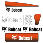 Bobcat E26 Later Model Decal Kit