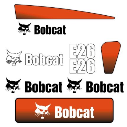 Bobcat E26 Later Model Decal Kit
