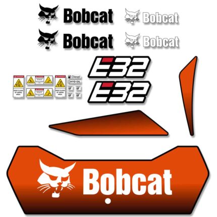 Bobcat E32 Decal Kit - 2017 UP