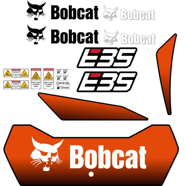 Bobcat E35 Decal Kit - 2017 Up